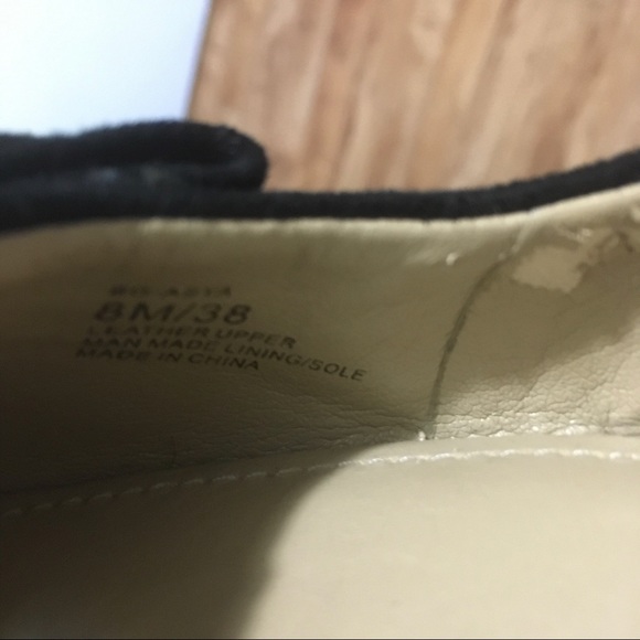 BCBGeneration black suede wedge heels bow - Picture 7 of 10